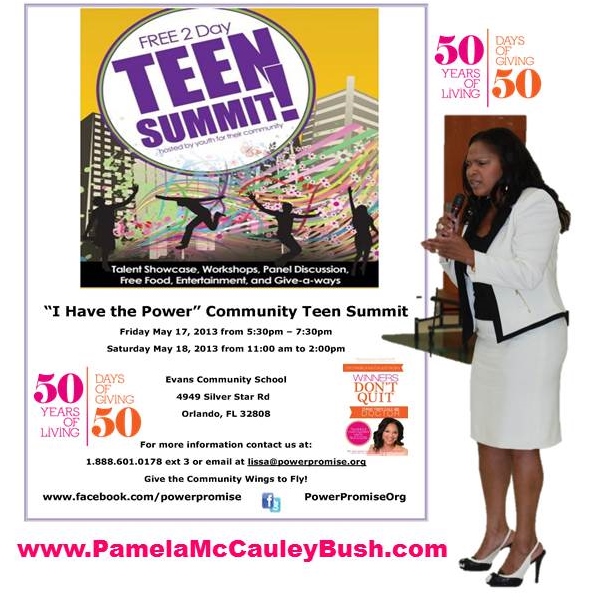Power Promise Organization Teen Summit Fifty Days of Giving Day 2