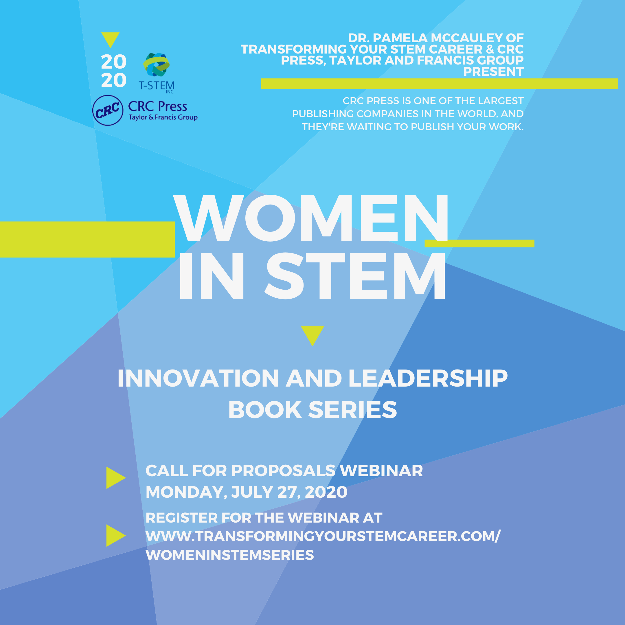 Flyer for Women in STEM Innovation and Leadership Book Series